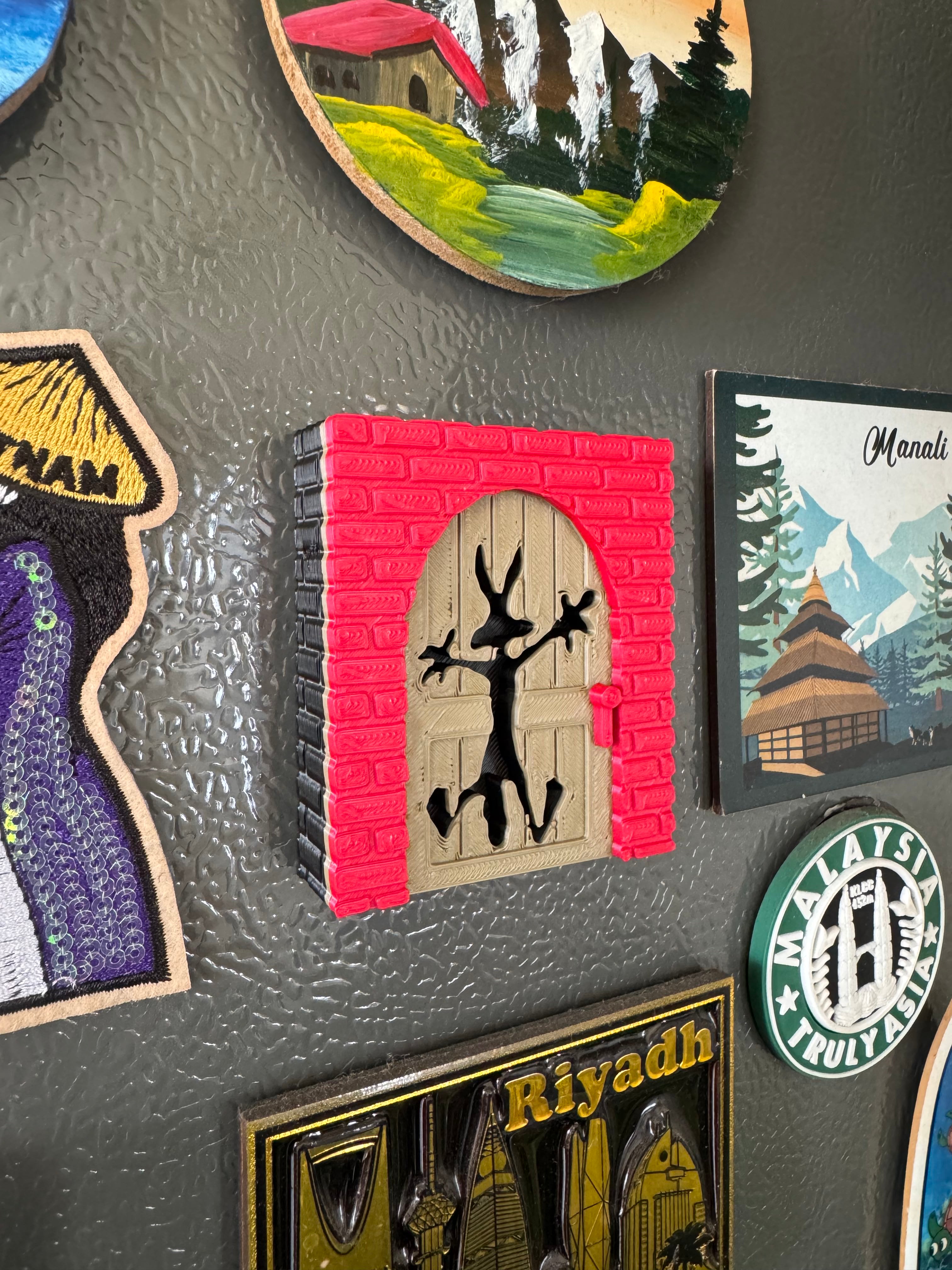 Coyote Splat Fridge Magnet
